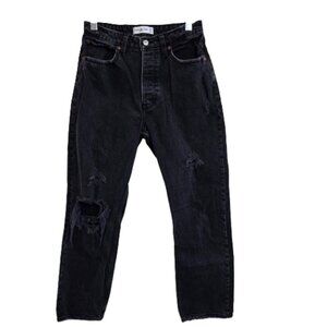 Abercrombie & Fitch Washed Black High Rise Curve Love Jeans